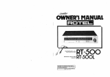 Rotel RT-500 El manual del propietario