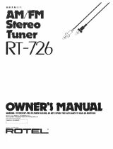 Rotel RT-726 El manual del propietario