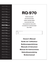 Rotel RQ-970 Manual de usuario