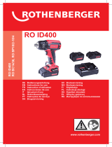 Rothenberger Akku-Schlagschrauber RO ID400 Manual de usuario