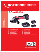 Rothenberger Angle grinder RO AG 8000 Manual de usuario
