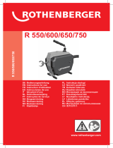 Rothenberger Drain cleaning machine R750 Manual de usuario