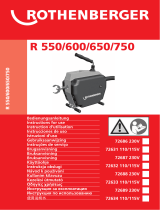 Rothenberger Drain cleaning machine R600 Manual de usuario
