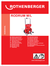 Rothenberger Drain cleaning machine RODRUM M Manual de usuario