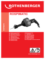 Rothenberger Drain cleaning machine ROSPIMATIC set Manual de usuario