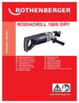 Rothenberger RODIADRILL 1800 DRY Manual de usuario
