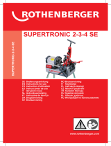 Rothenberger Electric threading machine SUPERTRONIC 2SE Manual de usuario