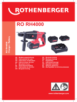 Rothenberger Rotary hammer RO RH4000 Manual de usuario