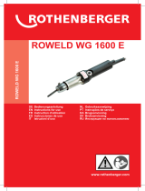 Rothenberger Warmgasschweißgerät ROWELD WG 1600 Manual de usuario