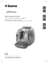 Saeco Xsmall HD8747 Manual de usuario