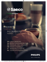 Saeco PICOBARISTO HD8927 Manual de usuario