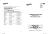 Samsung LE32R7 Manual de usuario