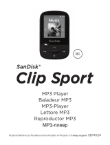 SanDisk Sansa Clip Sport 4GB Manual de usuario