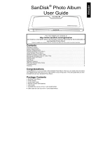 SanDisk SDV2-A-A30 - Photo Album - Digital AV Player Manual de usuario