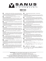 Sanus Systems VisionMount MD103 Manual de usuario