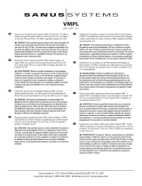 Sanus VISIONMOUNT FLAT PANEL WALL MOUNT-VMPL El manual del propietario
