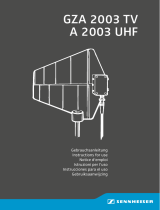 Sennheiser A 2003-UHF Manual de usuario