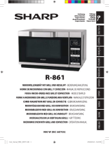 Sharp 900W Combination Flatbed Microwave R861 Manual de usuario