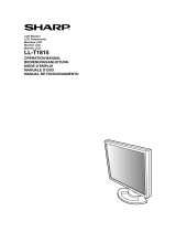 Sharp Computer Monitor LL-T1815 Manual de usuario