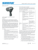 Shure BETA 52A Manual de usuario