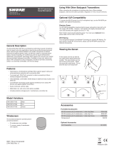 Shure MX153 TQG Omni Earset Headworn Condenser Microphone Manual de usuario