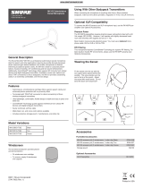Shure MX153 TQG Omni Earset Headworn Condenser Microphone Manual de usuario