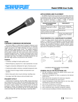 Shure SM86 Kondensator Gesangsmikrofon El manual del propietario