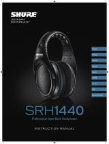 Shure SRH1440 Professional Open Back Headphones El manual del propietario