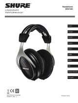 Shure SRH1540 Premium Closed-Back Headphones Manual de usuario