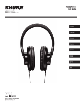 Shure SRH240A Professional Studio Headphones Manual de usuario