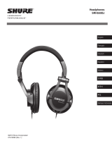 Shure SRH550DJ Professional DJ Headphones Manual de usuario