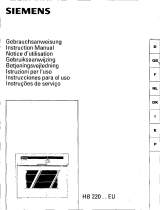 Siemens hb 22024 54 64 El manual del propietario