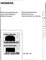 Siemens HF73940 El manual del propietario