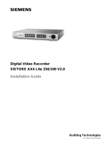 Siemens SISTORE AX4 Lite 250/100 V2.0 Manual de usuario