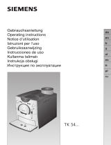 Siemens TK54F09/02 El manual del propietario