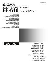 Sigma EF-610 Manual de usuario