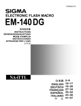 Sigma EM-140 DG Macro Flash Canon El manual del propietario