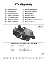 Simplicity Regent RD Series Manual de usuario