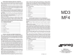 Smeg MD3 Manual de usuario