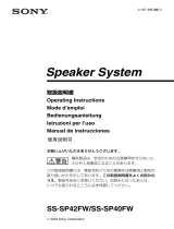 Sony Car Speaker SS-SP42FW Manual de usuario
