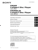 Sony CDX-M10 Instrucciones de operación