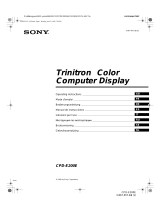 Sony CPD-E200E Manual de usuario