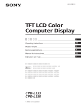 Sony CPD-L133 Manual de usuario