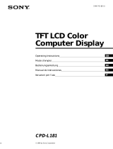 Sony CPD-L181 Manual de usuario