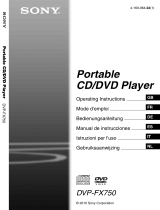 Sony DVP FX750 Manual de usuario