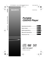 Sony DVP-FX740DTB Instrucciones de operación