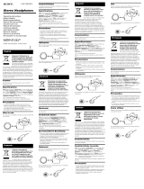 Sony MDR-E10LP Grey Manual de usuario