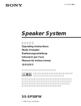 Sony SS-SP50FW Manual de usuario