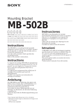 Sony MB-502B Manual de usuario