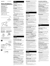 Sony MDR-CX1W Manual de usuario